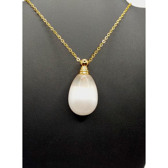 Beautiful Natural Druzy Stone Quartz Unique Gemstone Bottle Necklace - Picture 3 of 4